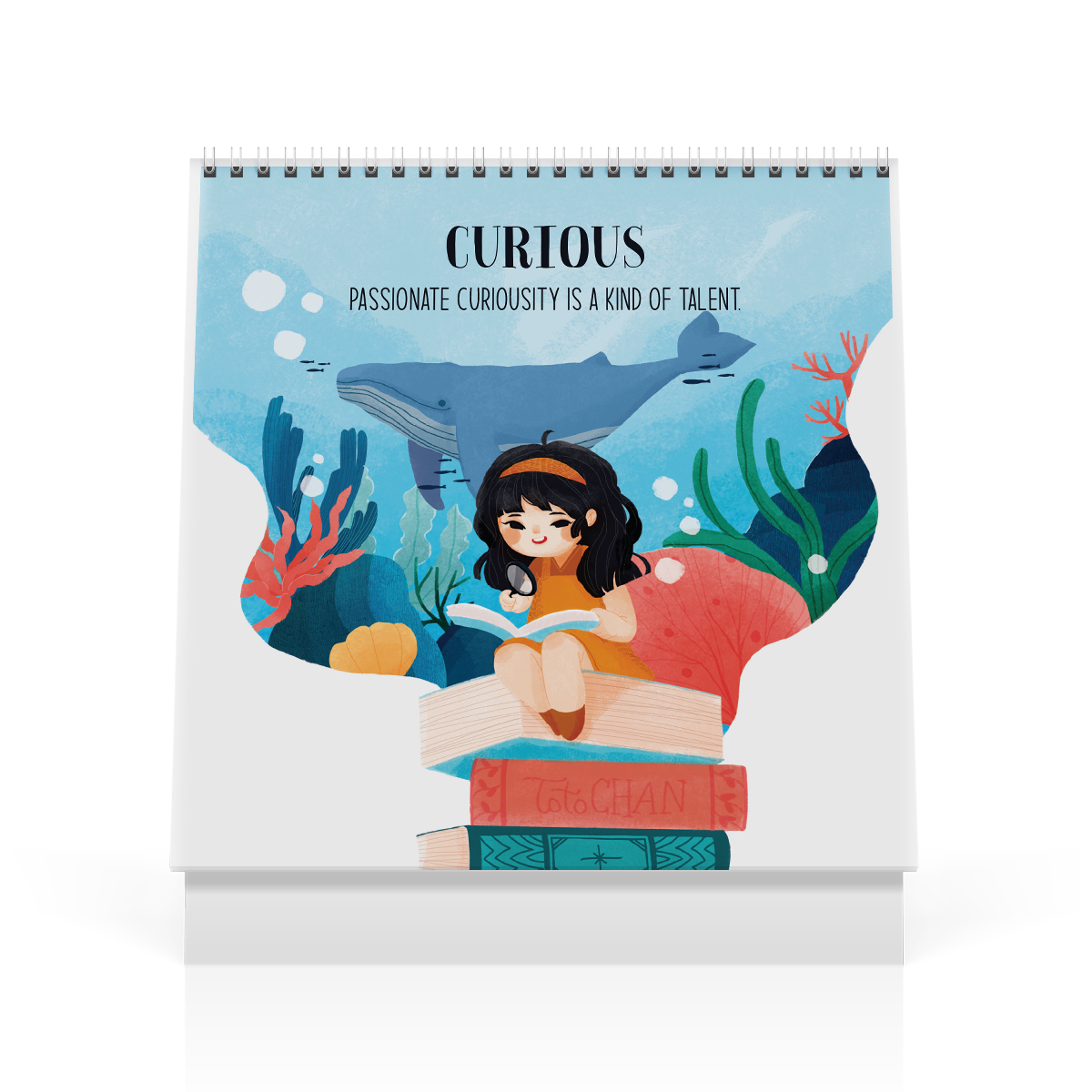 Lịch bàn 2022 Nhâm Dần 20x22 SDstationery LIVE LIKE A CHILD tiếng Anh hình vẽ em bé thiếu nhi trẻ em dễ thương