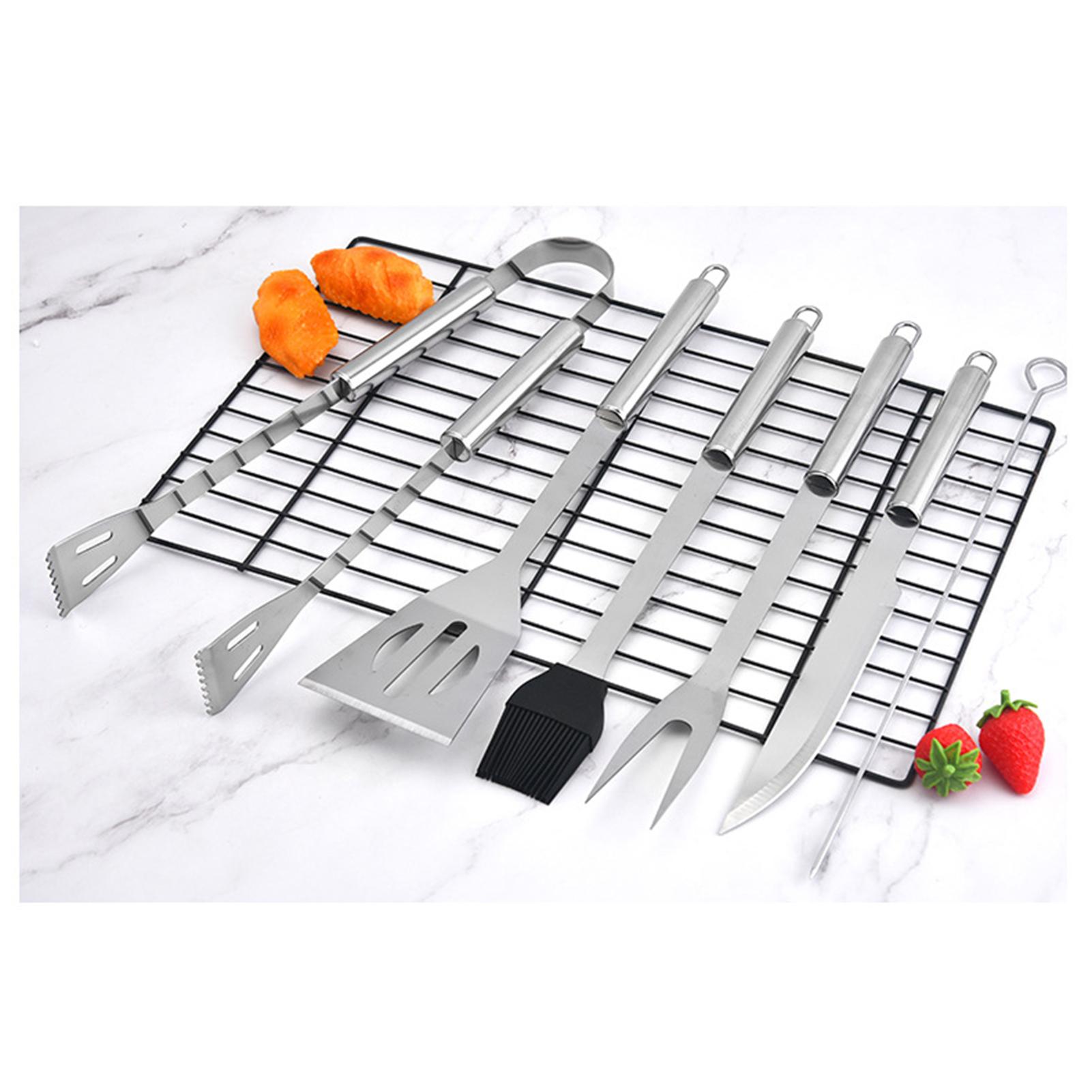 Bộ dụng cụ nướng bằng thép không gỉ có 12 phụ kiện