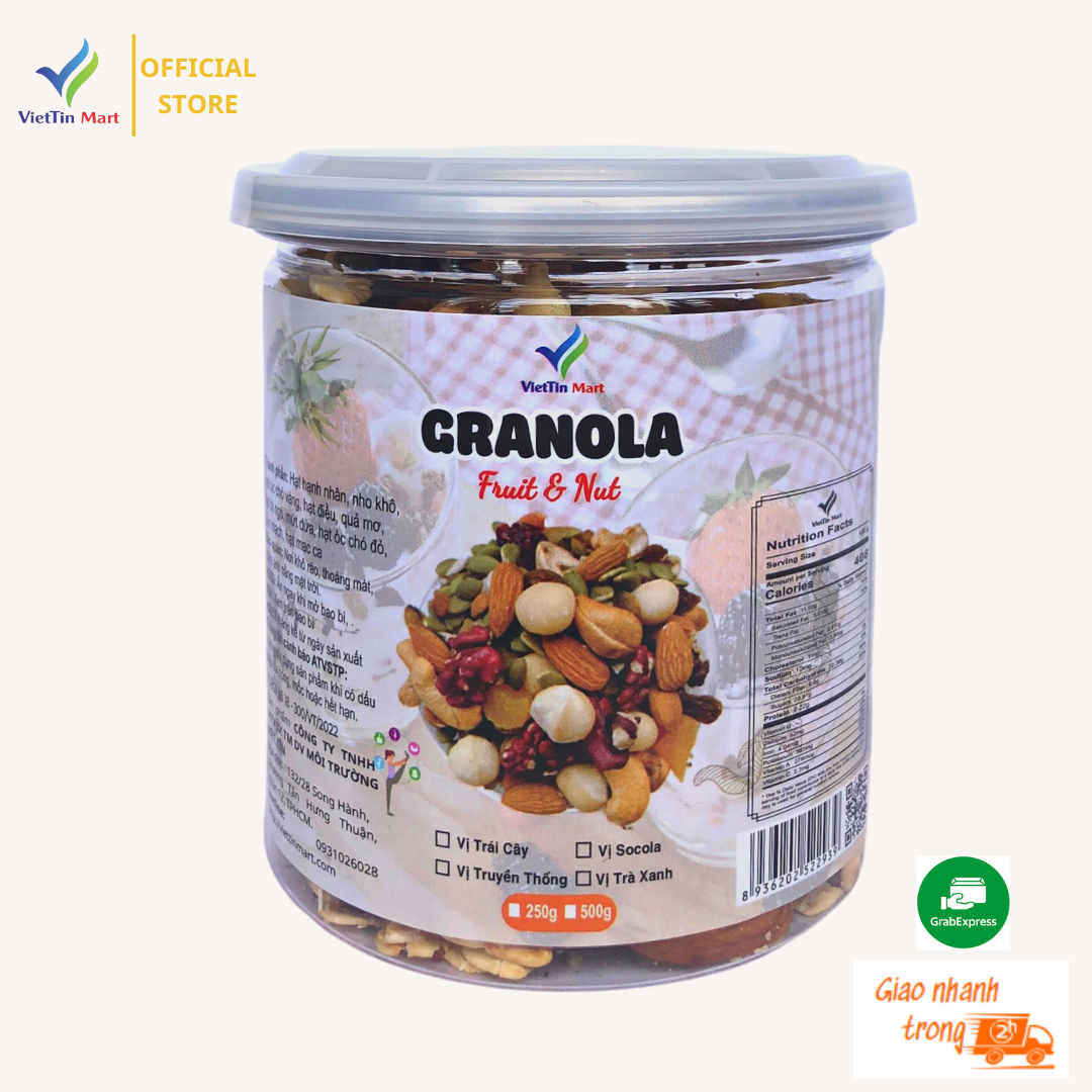 Granola Siêu Hạt, Siêu Dinh Dưỡng KHÔNG Yến Mạch VIETTIN MART