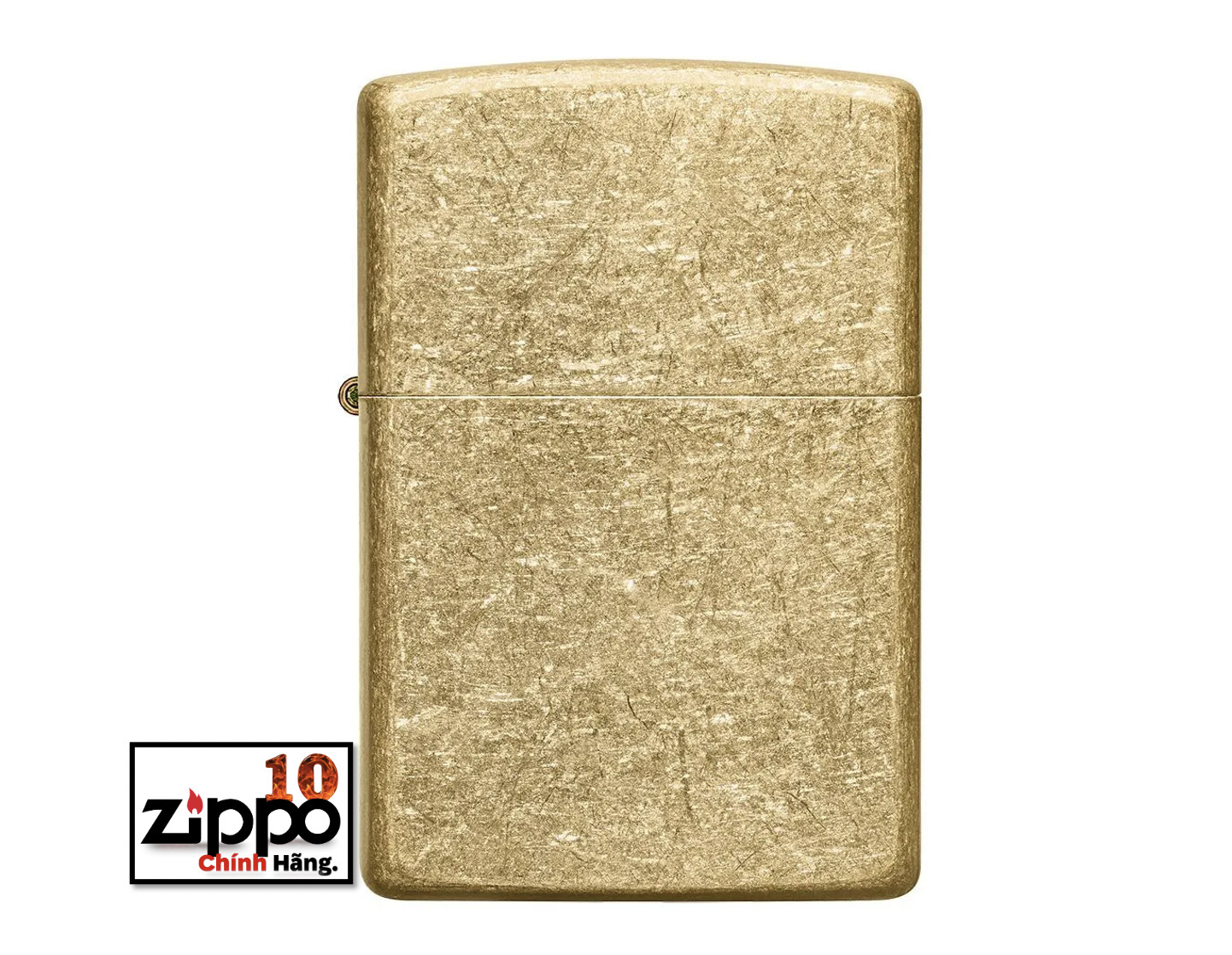 Bật lửa ZIPPO 49477 Classic Tumbled Brass - Chính hãng 100%