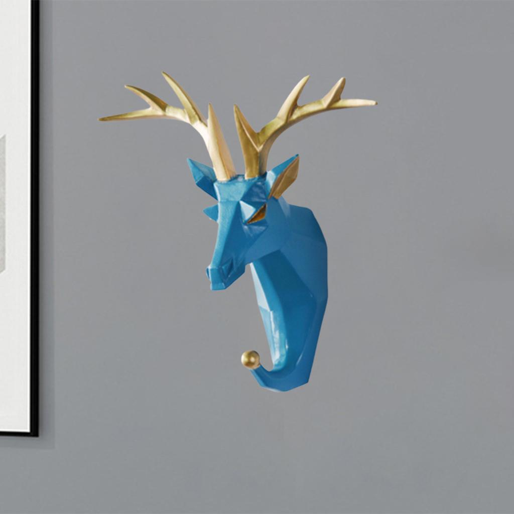 Animal Head Key Hanger Holder Storage Wall Hook Organizer Mount Home Decor Deer