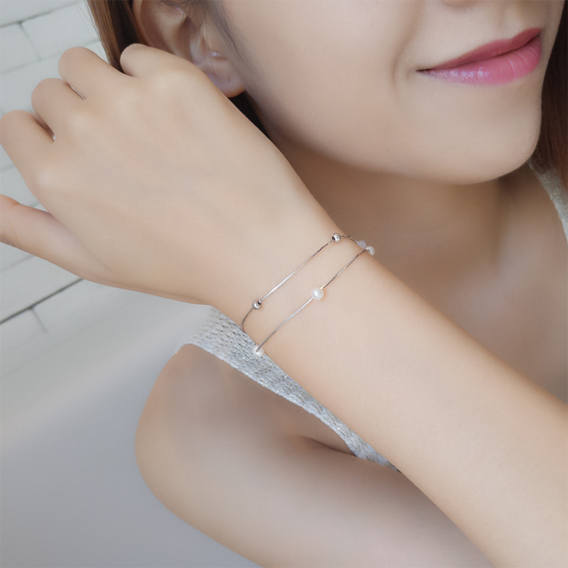 Lắc tay nữ hạt tròn thời trang trẻ trung