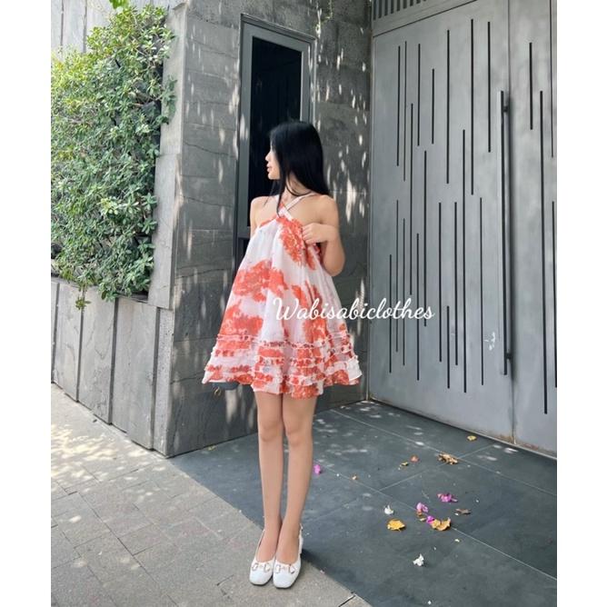 Set voan tơ cổ yếm Wabisabi N1904