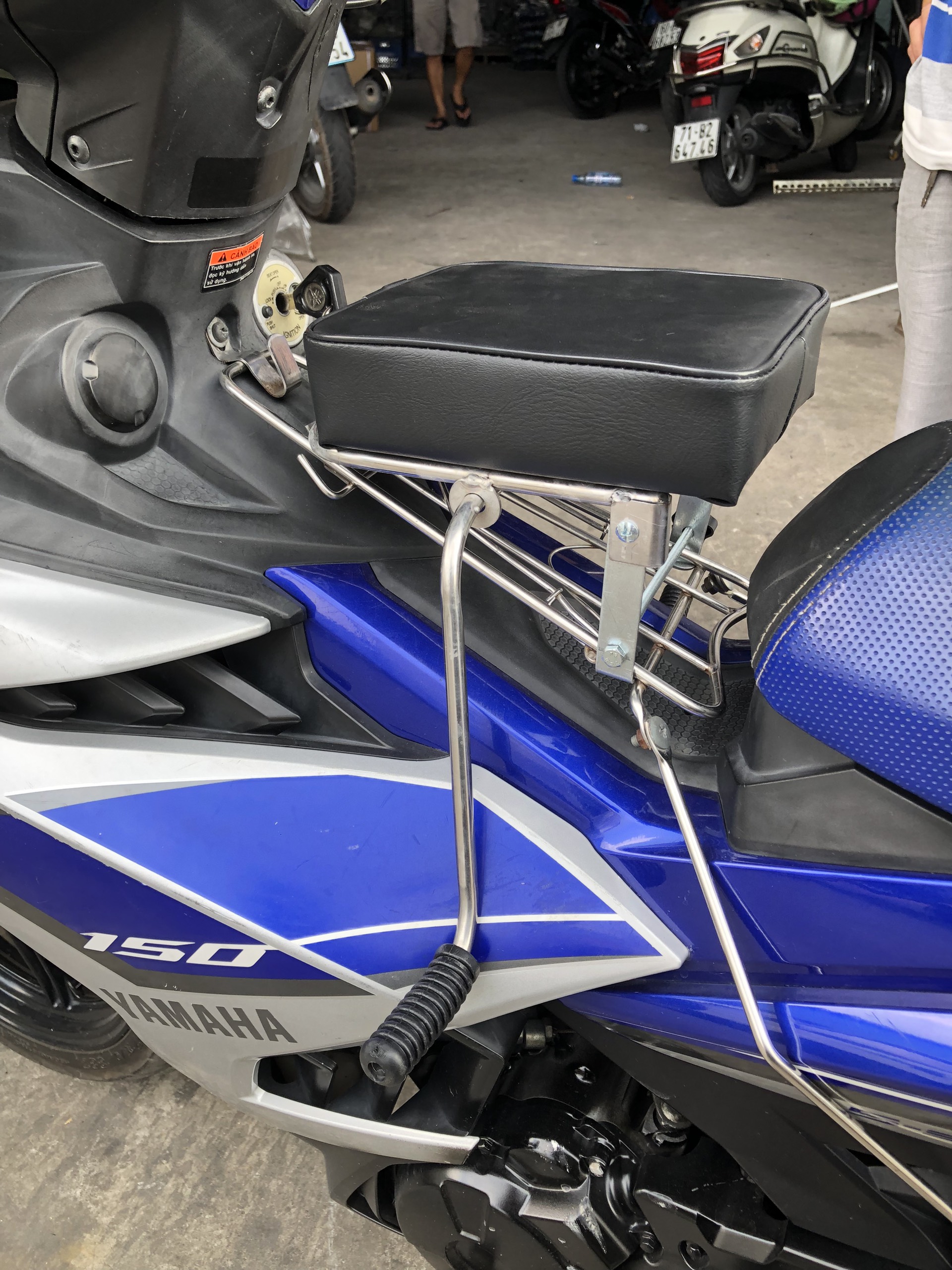 Ghế ngồi xe exciter , GHẾ ĐÔN SỐ INOX XE EXCITER