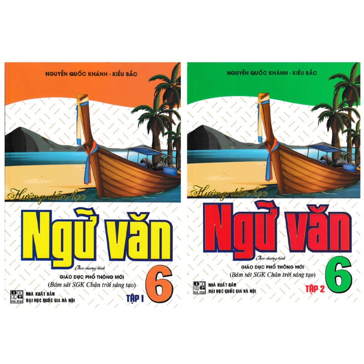 Sách - Combo Hướng Dẫn Học Ngữ Văn 6 - Tập 1+2