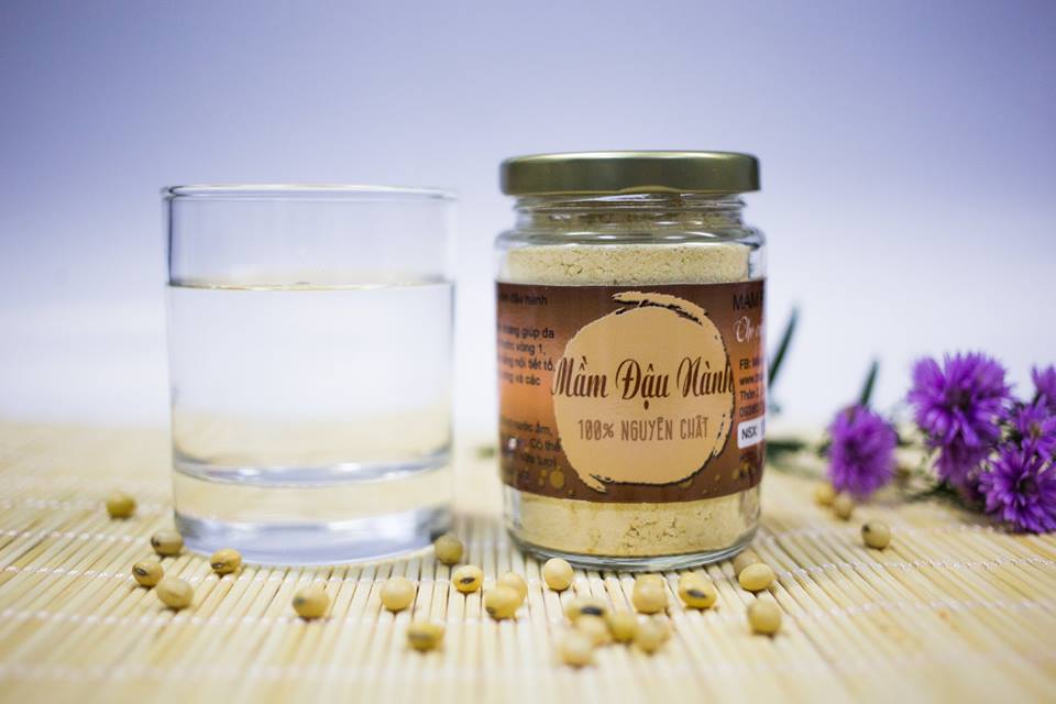 Mầm Đậu Nành Nguyên Chất Bảo Lộc Vũ Gia + Tặng Bộ Đắp Mặt Nạ Cao Cấp