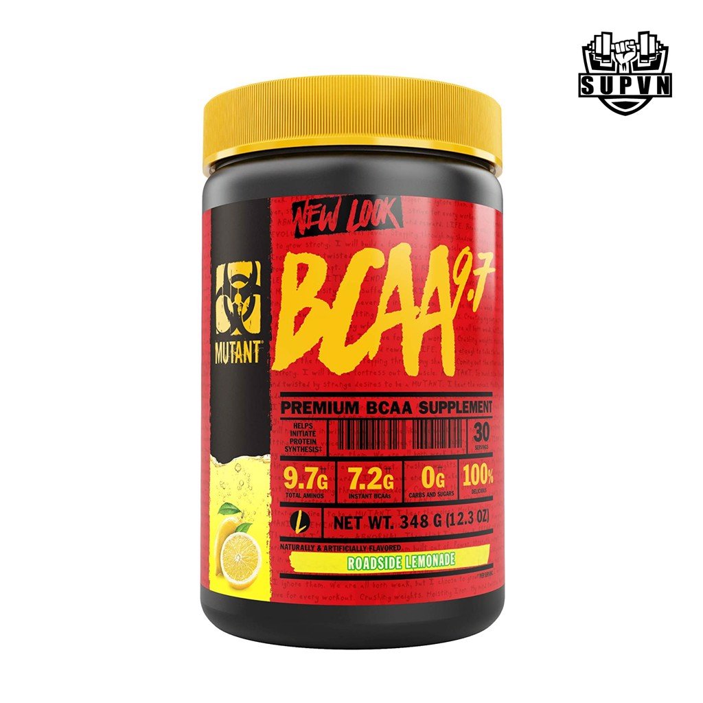 Mutant Bcaa 9.7 - Hỗ trợ phát triển cơ bắp và phục hồi cơ, chống dị hóa cơ 30ser - Roadside Lemonade