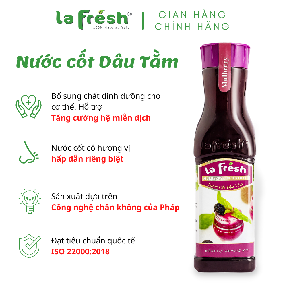 Nước cốt dâu tằm La Fresh