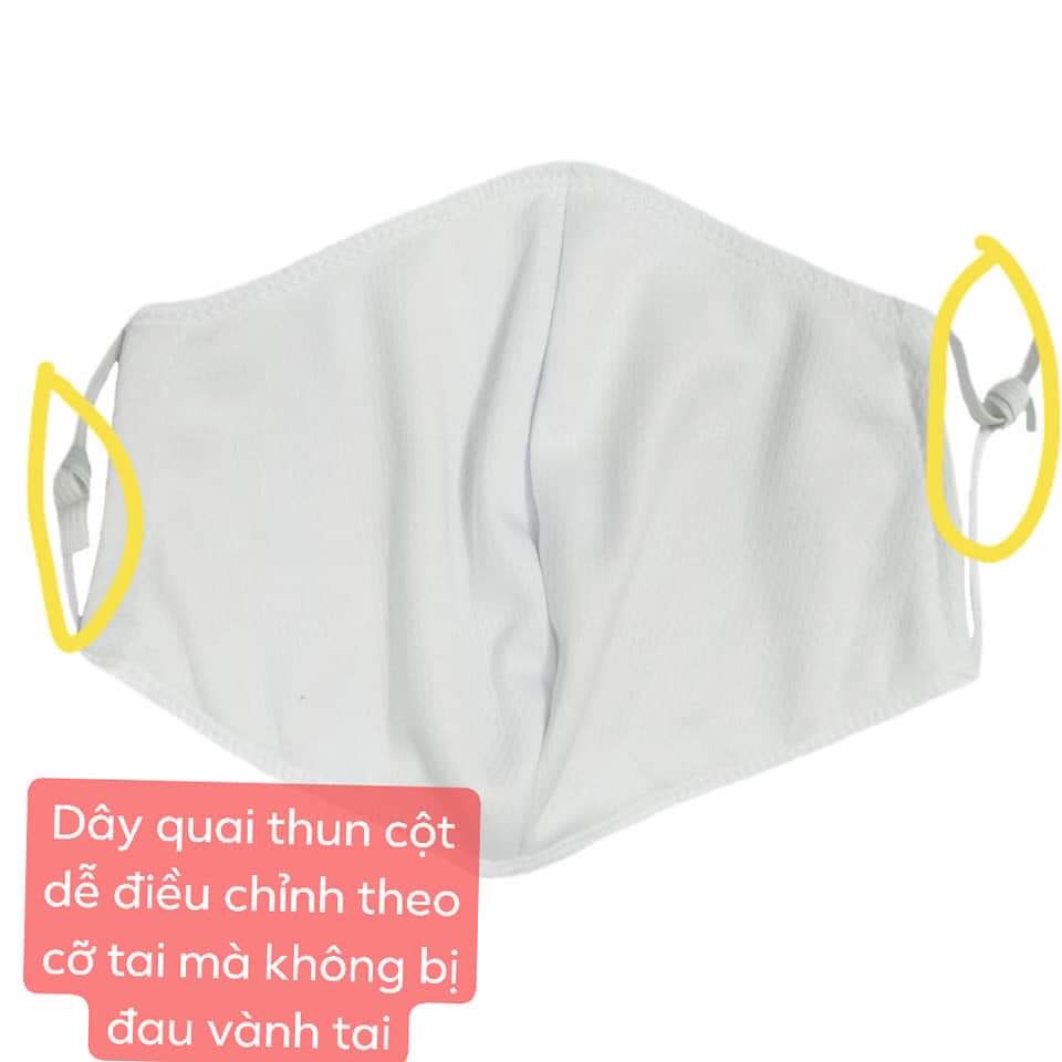 Combo 5 Khẩu Trang Vải Kháng Khuẩn 2 Lớp- Cho Trẻ Em