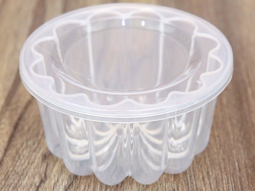 Khuôn Làm Rau Câu Bánh Flan 6,5cm Có Nắp Đậy Hình Hoa Đẹp Mắt