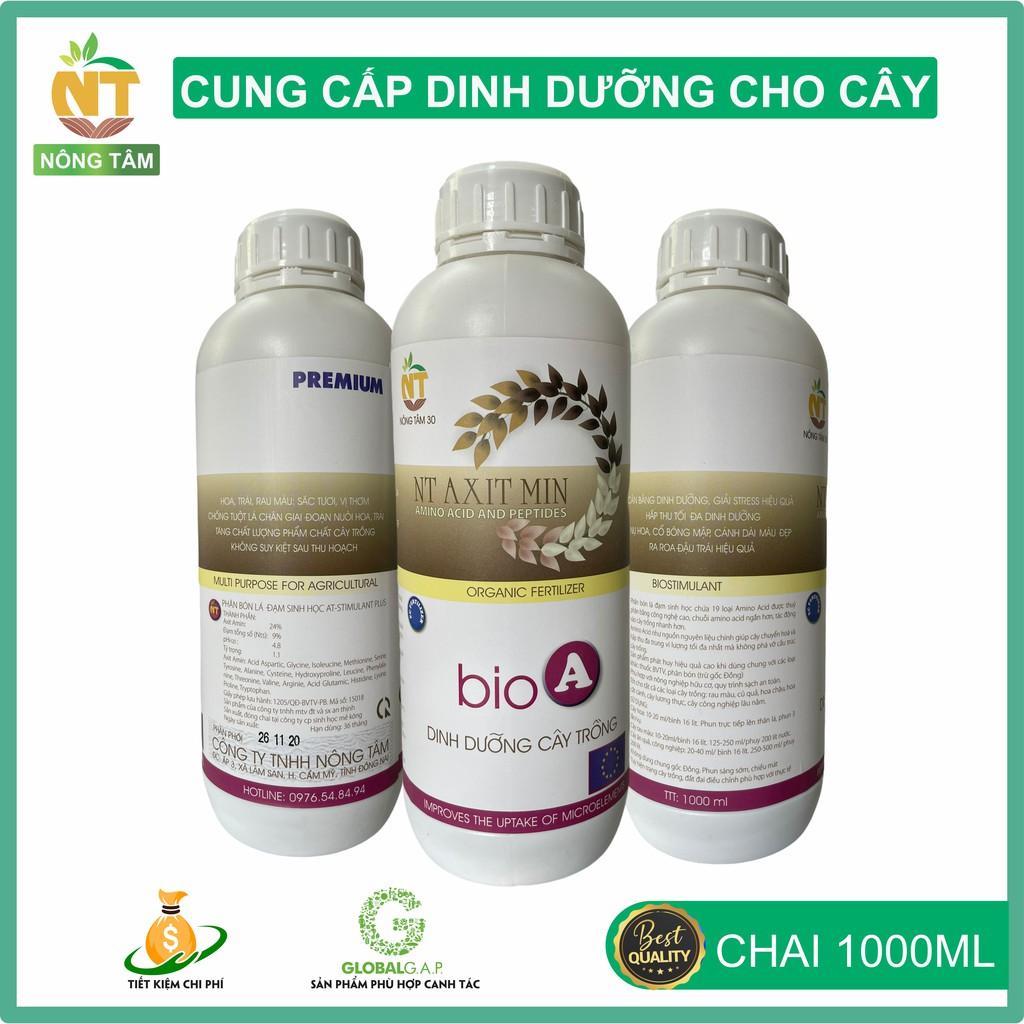 Phân bón lá đạm Axit Amin bổ sung dinh dưỡng cho rau màu, hoa cảnh, cây ăn quả, chai 1000ml
