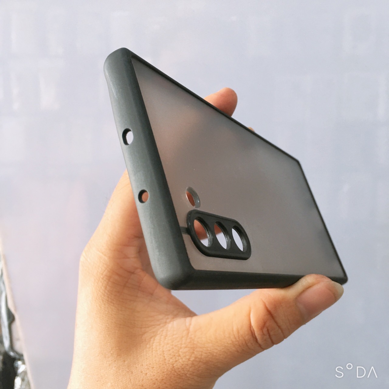Ốp lưng nhám mờ viền màu chống sốc dành cho Samsung Note 10