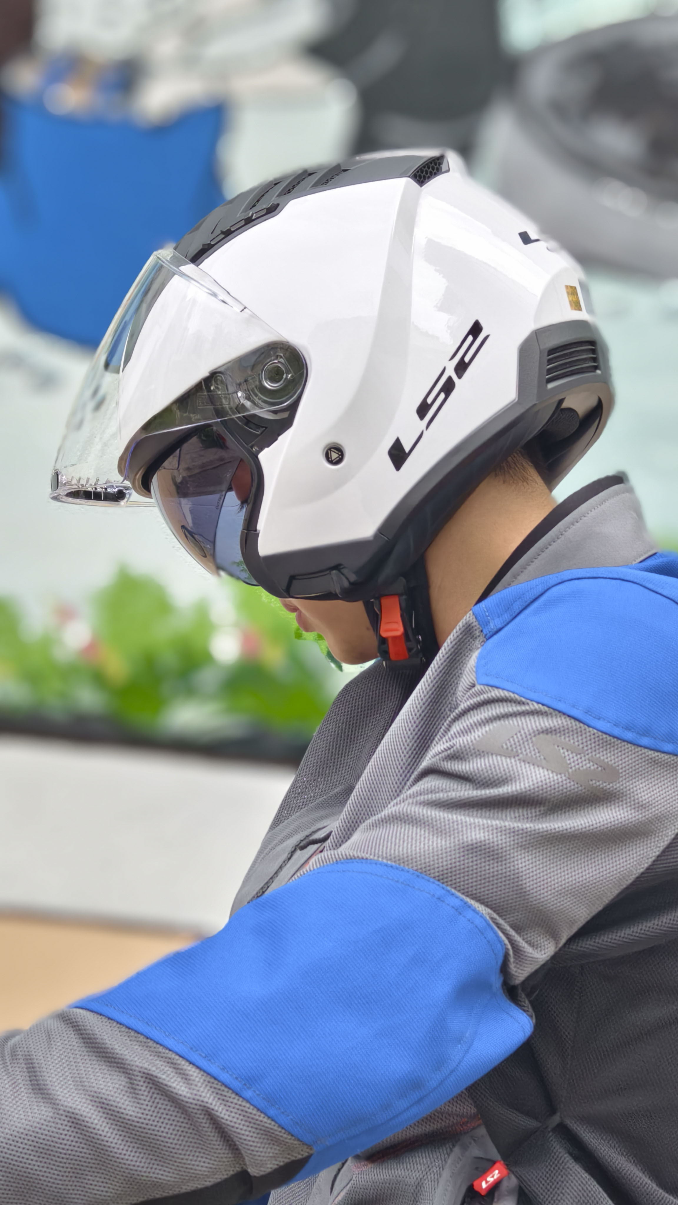 Mũ Bảo Hiểm 3/4 Hai Kính LS2 OF600 Copter II