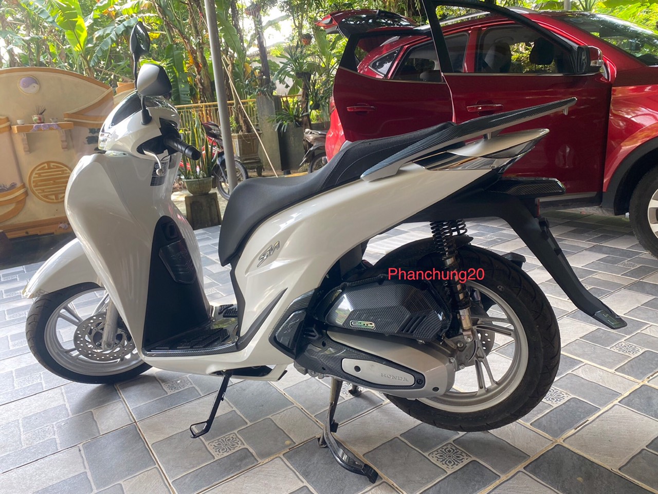 COMBO ỐP PHỤ KIỆN TRANG TRÍ DÙNG CHO XE SH 2020 2021 2022 2023 CACBON