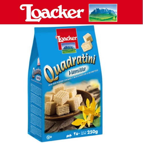 Bánh xốp Loacker Quadratini Vanilla 250g