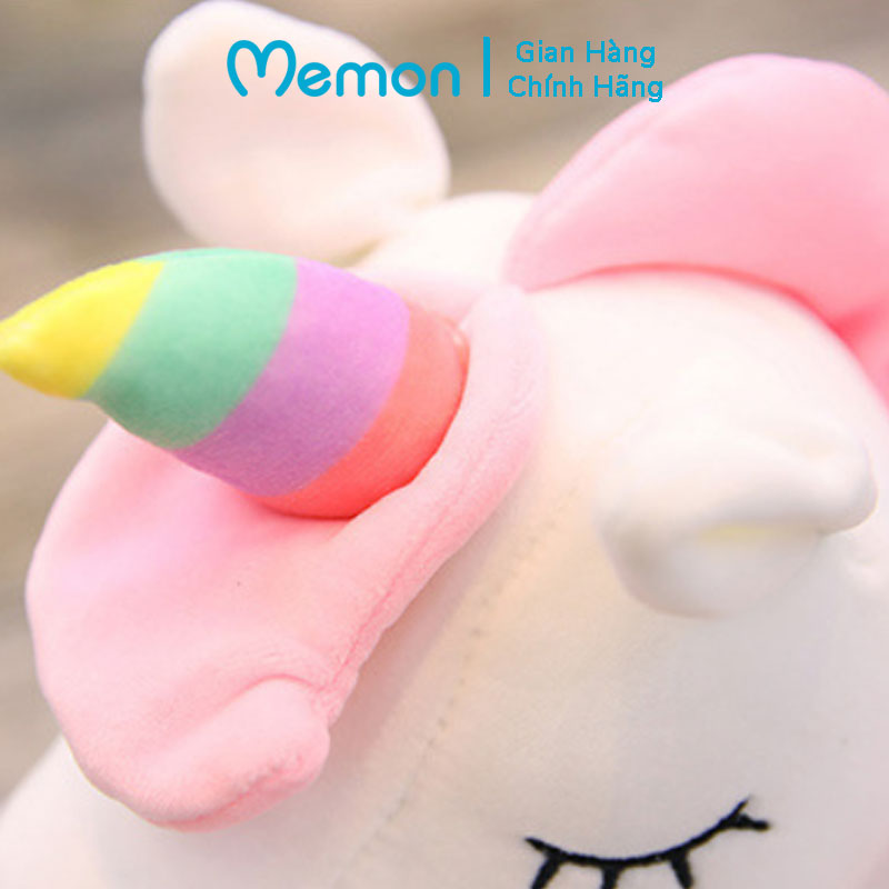Gấu bông kỳ lân Unicorn nằm cao cấp Memon - Quà tặng thú nhồi bông Unicorn mềm mịn