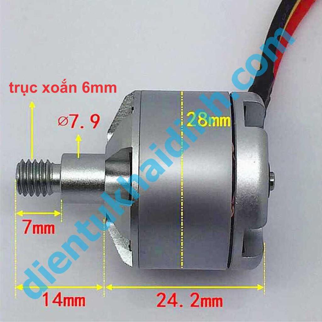 ĐỘNG CƠ BRUSHLESS KHÔNG CHỔI THAN 2212 F450F550 920kv 48g thuận/nghịch kde4383