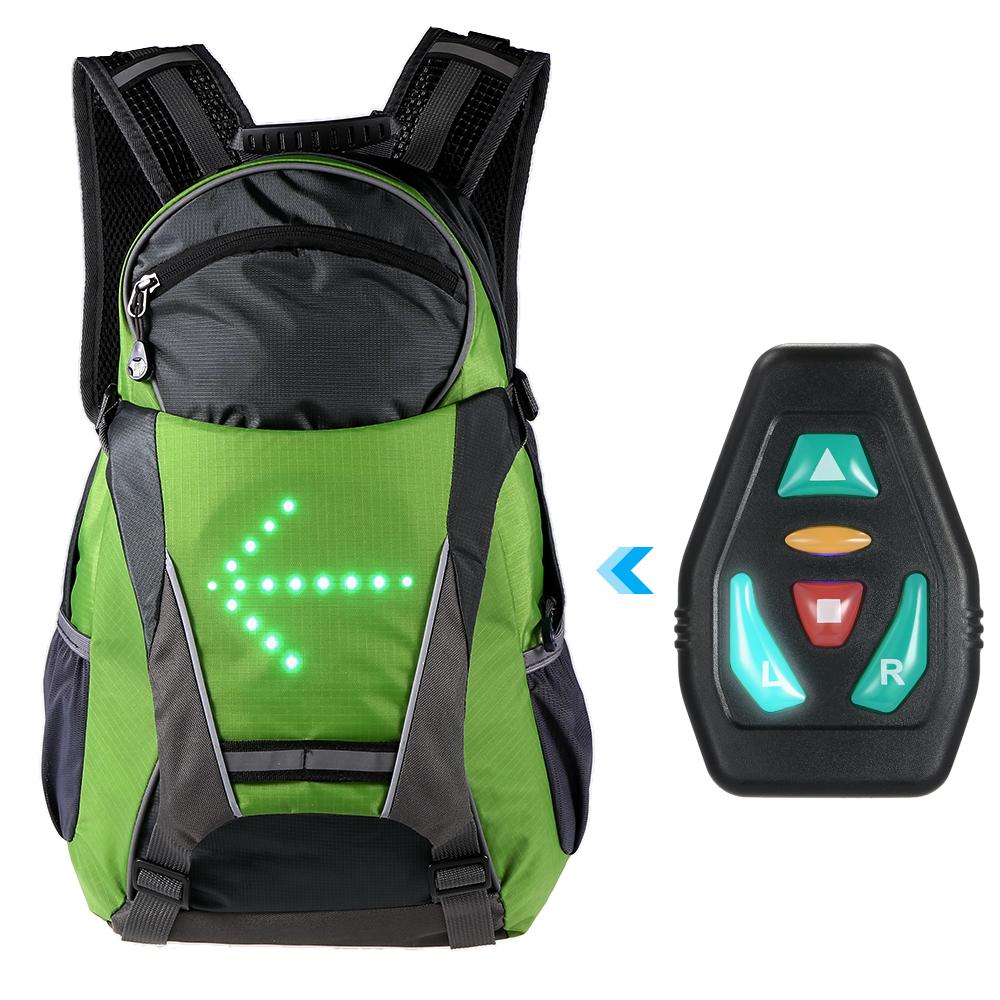 Balo xe đạp kết hợp đèn tín hiều phản quang dung tích 18L