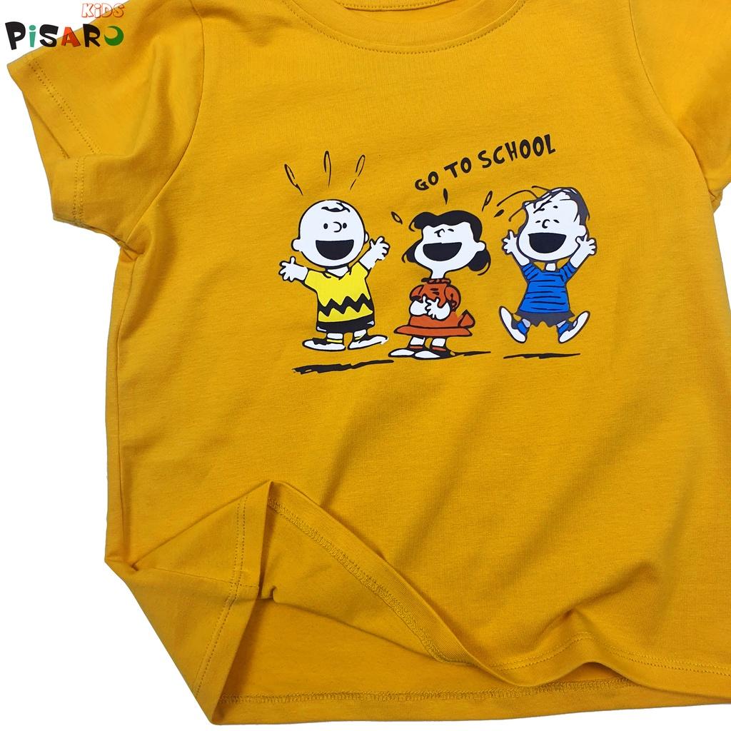 Áo thun cộc tay cho bé PisaroKids vải cotton cao cấp kiểu dáng basic từ 9-25kg hàng chính hãng