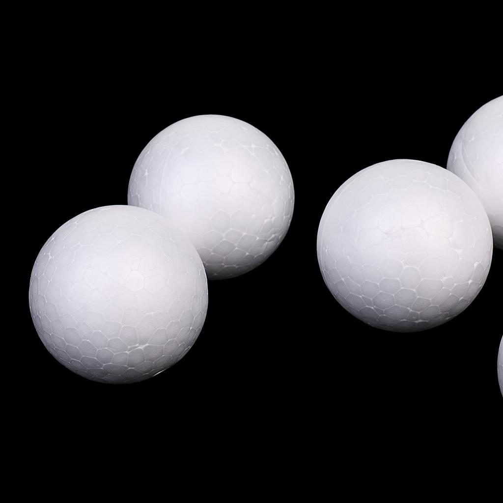 20x White Modeling Foam Balls Styrofoam for Craft Christmas DIY 4cm 5cm