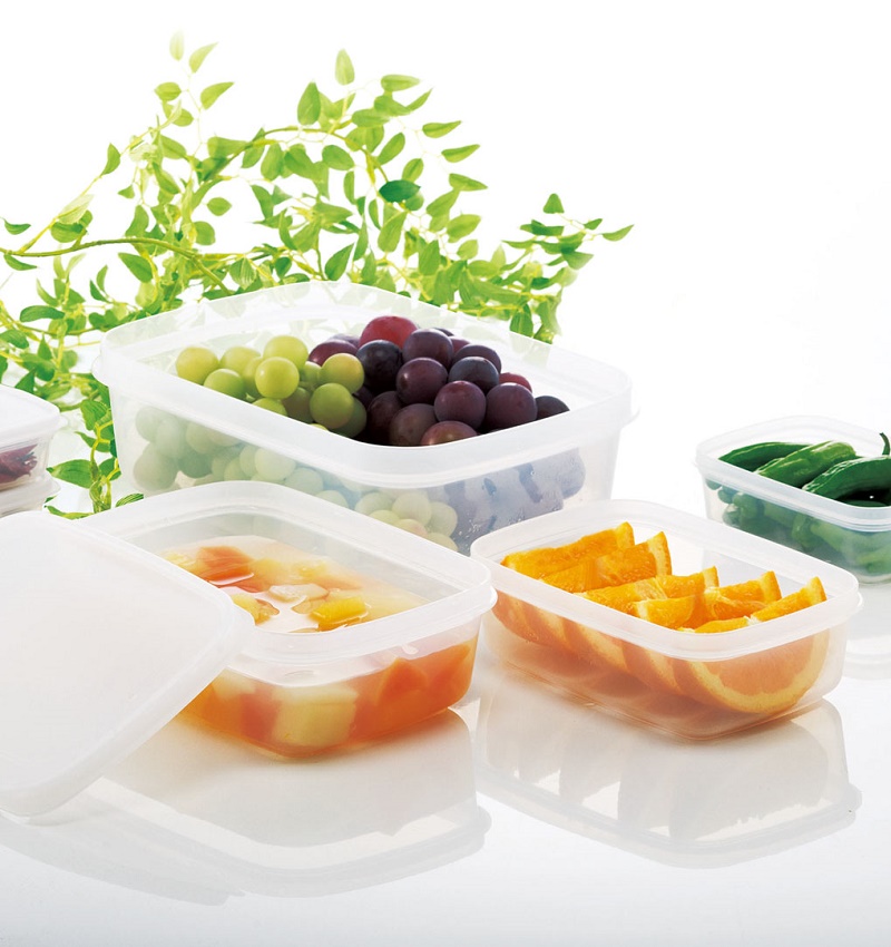 Bộ 03 hộp nhựa nắp mềm Fit in Pack 300ml đựng & bảo quản thực phẩm - nội địa Nhật Bản