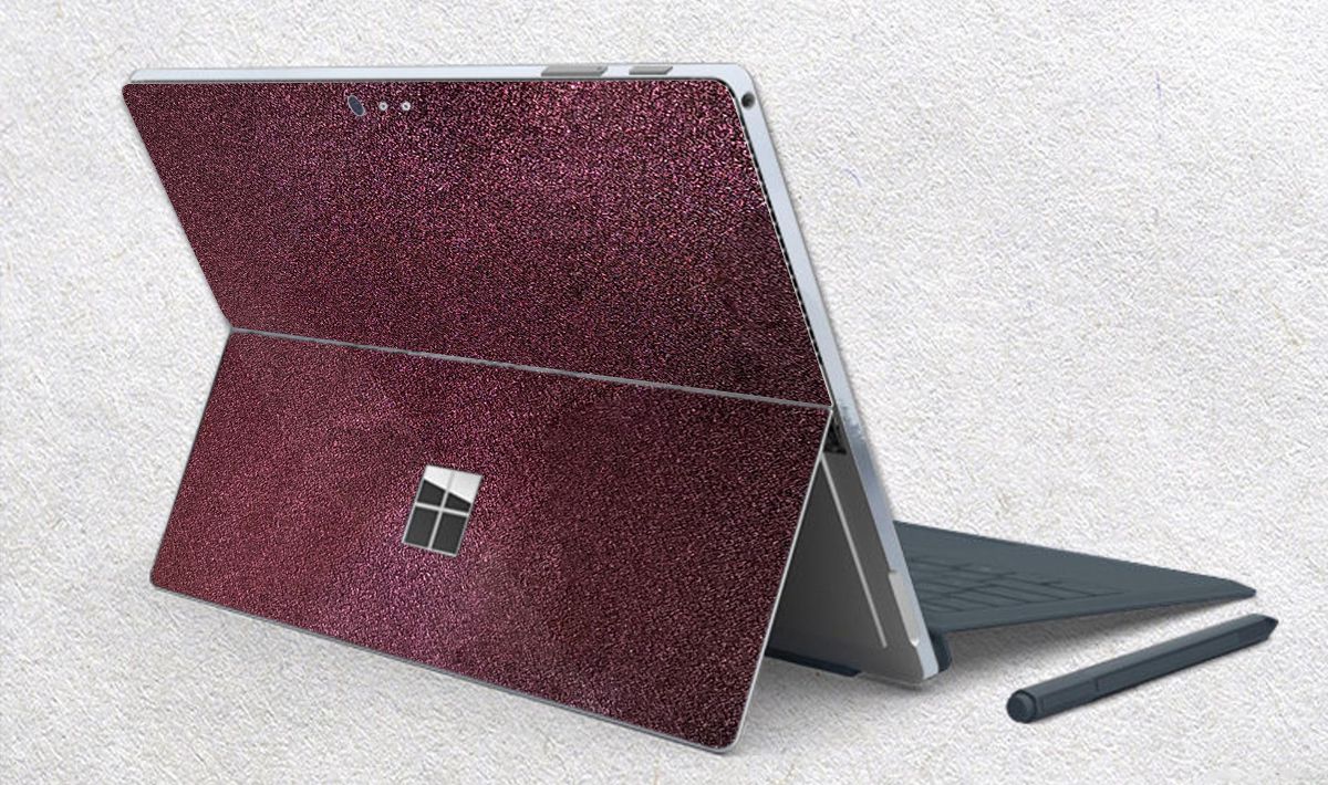 Skin dán hình Aluminum Chrome tím chuyển màu cho Surface Go, Pro 2, Pro 3, Pro 4, Pro 5, Pro 6, Pro 7, Pro X