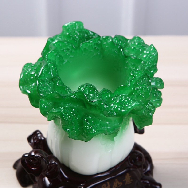 Bắp cải phong thuỷ đựng bút, hút tài lộc
