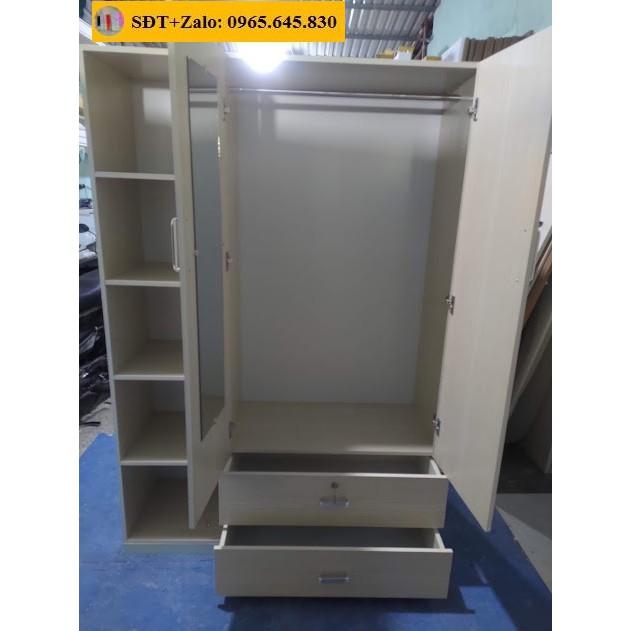 Tủ Nhựa Đài Loan 2 Cánh 1 Kệ Màu Gỗ Sồi 534