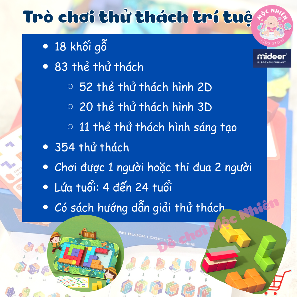 Đồ Chơi Trí Tuệ Thử Thách 5 trong 1 - Mideer Logic Challenge 5in1 MD1117