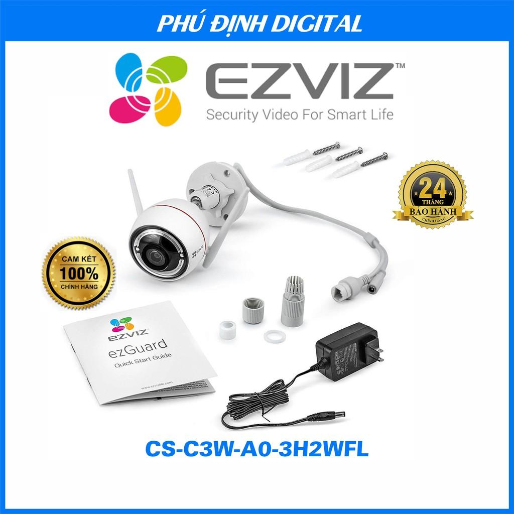 Camera IP Wifi 2mp thân trụ có màu ban đêm EZVIZ mã CS-C3W-A0-3H2WFL - Hàng Chính Hãng