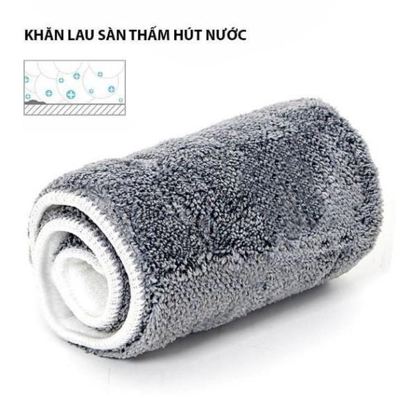 Cây lau nhà thông minh - Chổi lau sàn nhà kèm bình xịt phun sương đầu xoay 360 độ lau dọn dễ dàng 2 trong 1