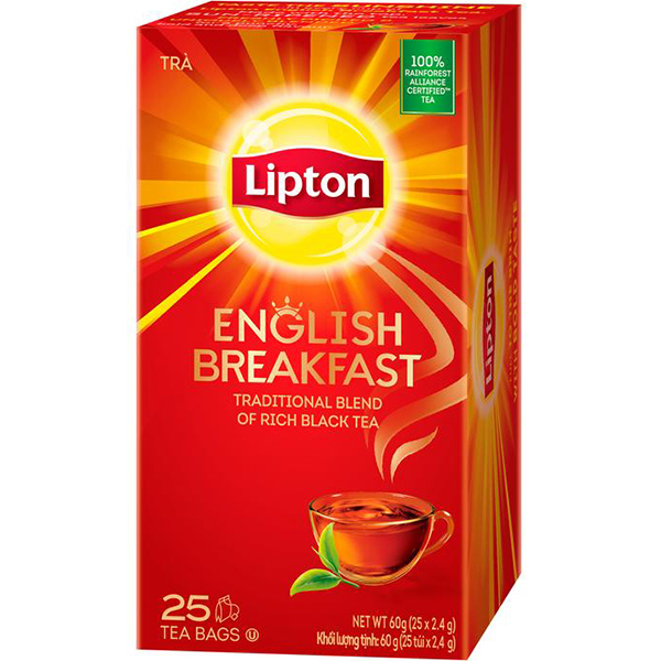 Trà Lipton English Breafast (25 Gói x 2.4G)