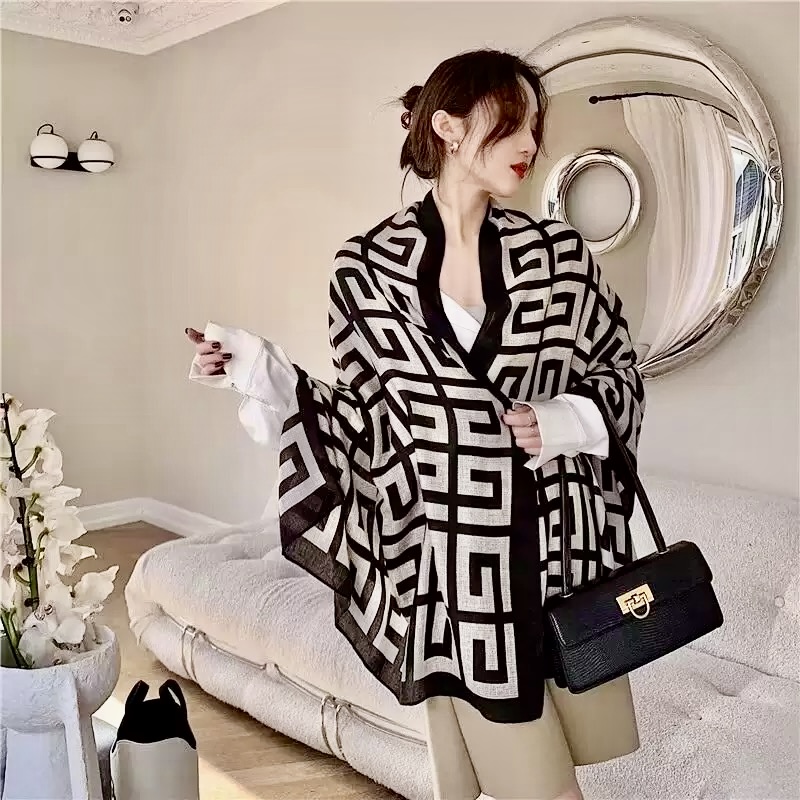 KHĂN CHOÀNG LỤA DÁNG DÀI CỰC SANG PHONG CÁCH TÂY ÂU SANG XỊN MỊN MÃ 10