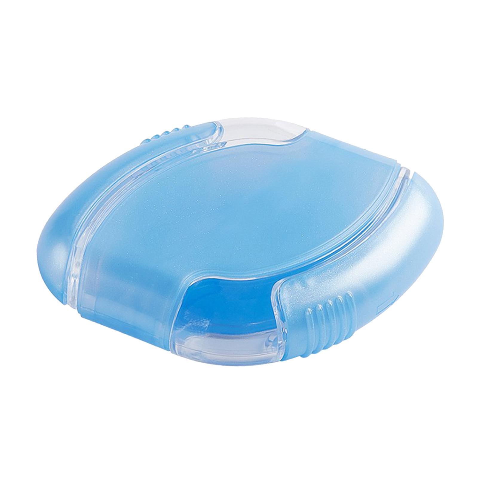 Mini Box Slide Cover Organizer 2 Compartments for Blue