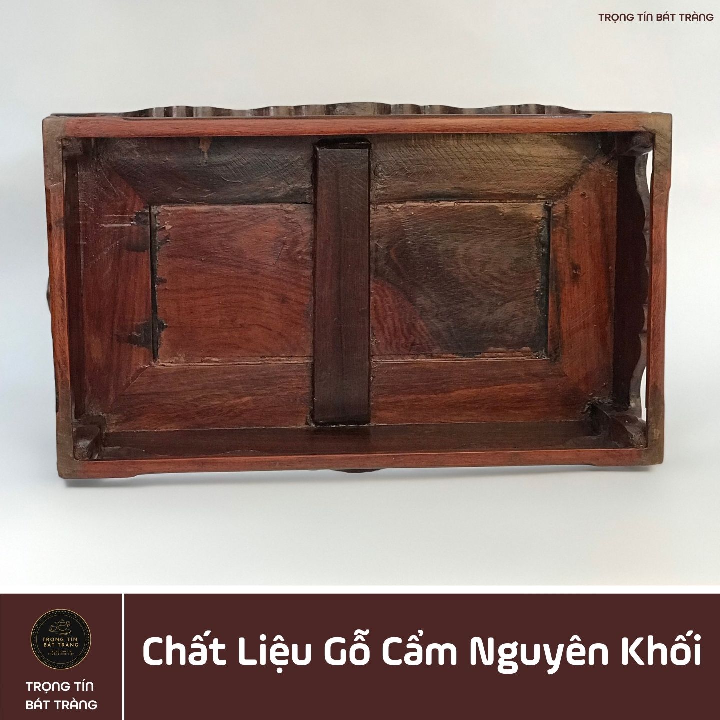 Khay Trà Gỗ Cẩm Hình Chữ Nhật  Kích Thước 35*20,5*11 cm KT 87