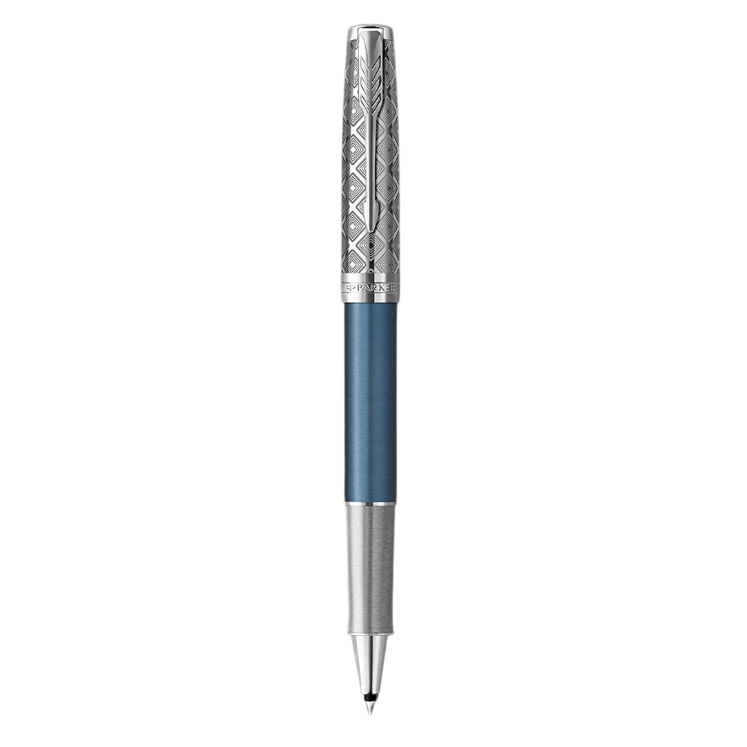 Bút Dạ Bi Sonnet Premium Metal &amp; Blue CT Rollerball Pen-2119745