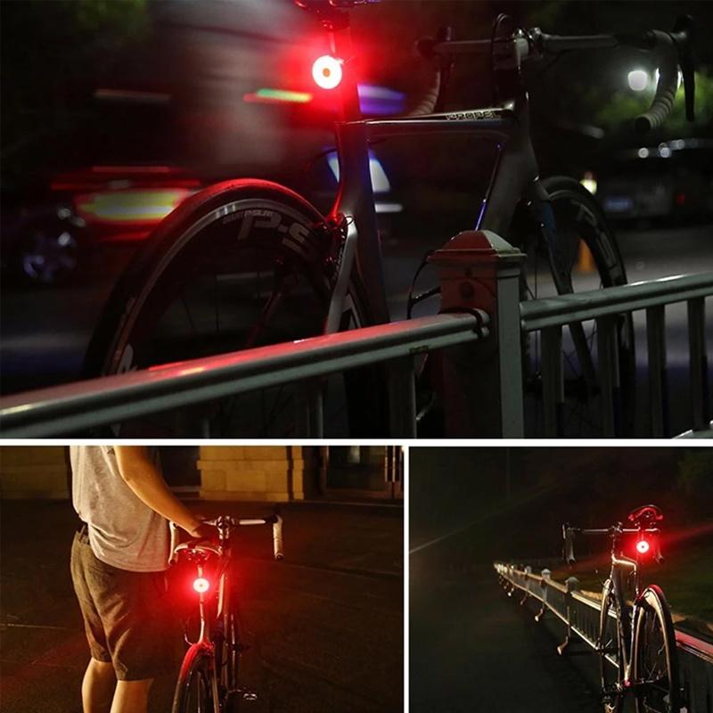 Đèn Gắn Đuôi Xe Đạp Cảnh Báo An Toàn Chống Nước Có Thể Sạc Lại Bằng Cổng USB