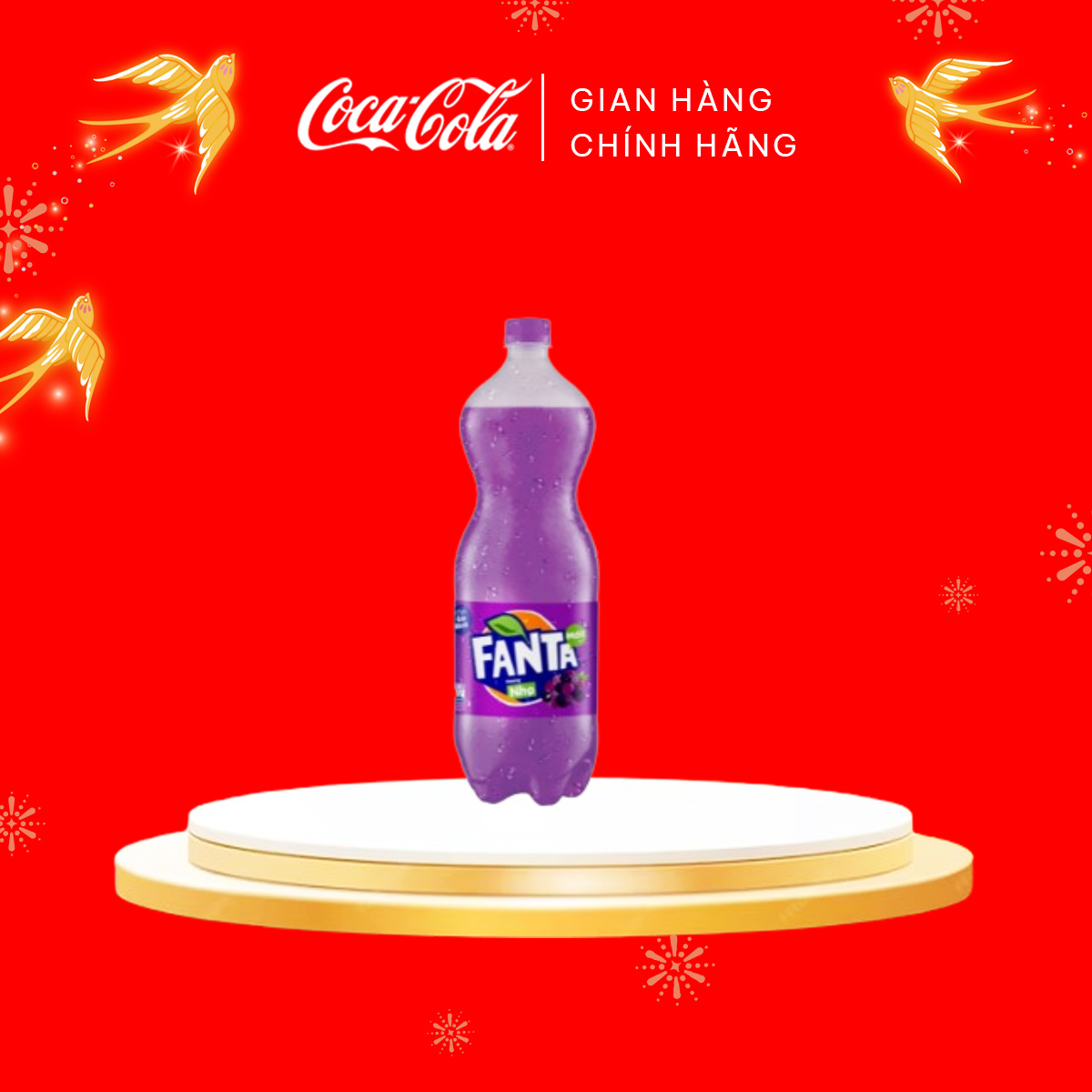 Nước Giải Khát Có Gas Fanta Nho 1.5L