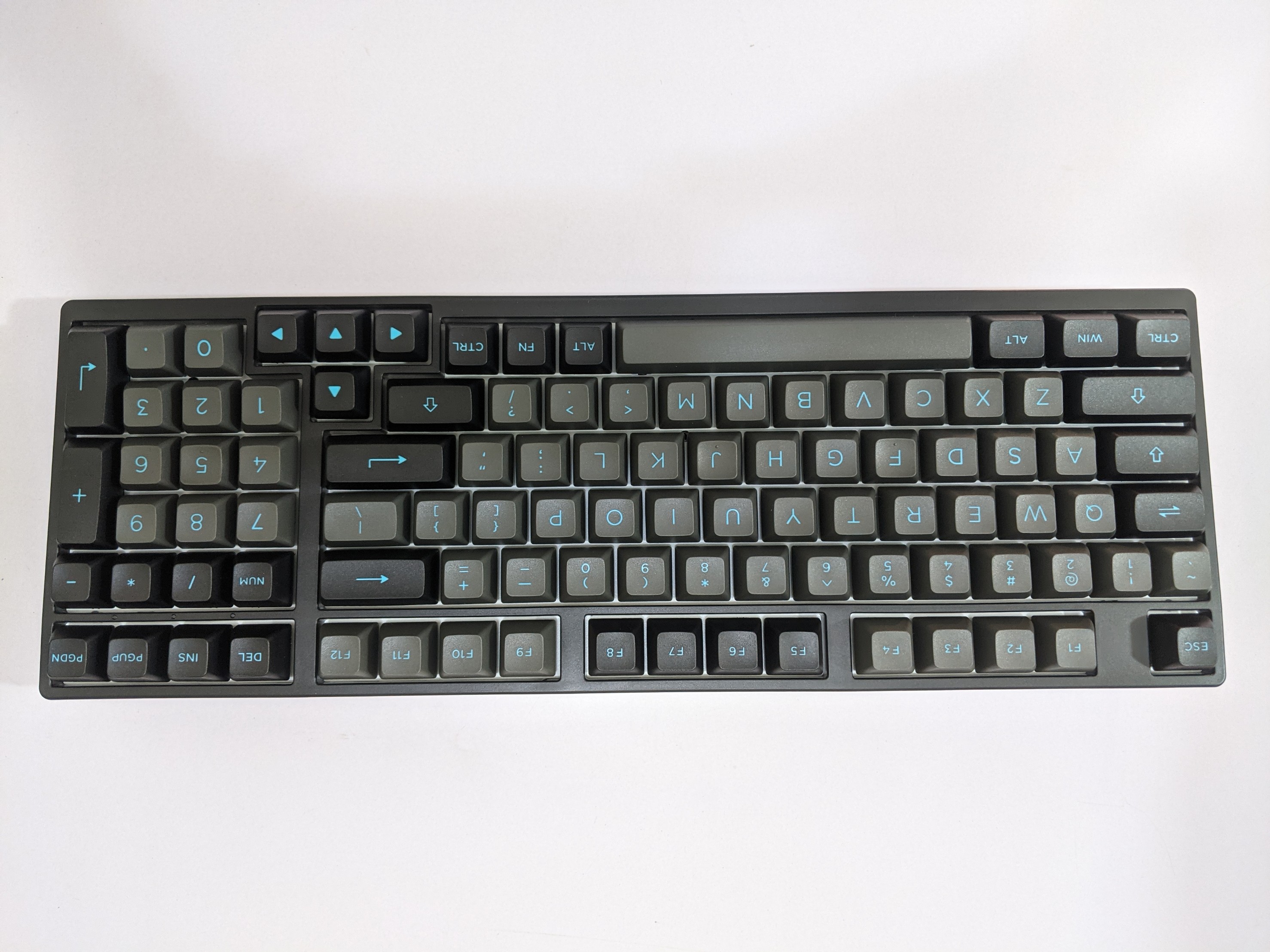Bàn phím cơ AKKO 3098B Multi-modes Black & Cyan - Hàng chính hãng