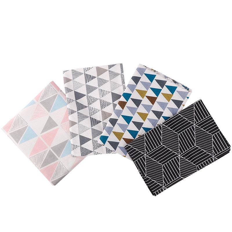 Vải Bố Vải Canvas Làm Rèm, Khăn Bàn, Tấm Phủ Và Phông Nền Chụp Ảnh Hoạ Tiết Tam Giác