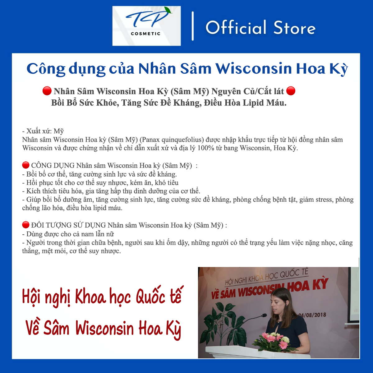 Nhân Sâm Wisconsin Hoa Kỳ , Loạị đặc biệt 6 tuổi : Bồi Bổ Sức Khỏe, Tăng Sức Đề Kháng...
