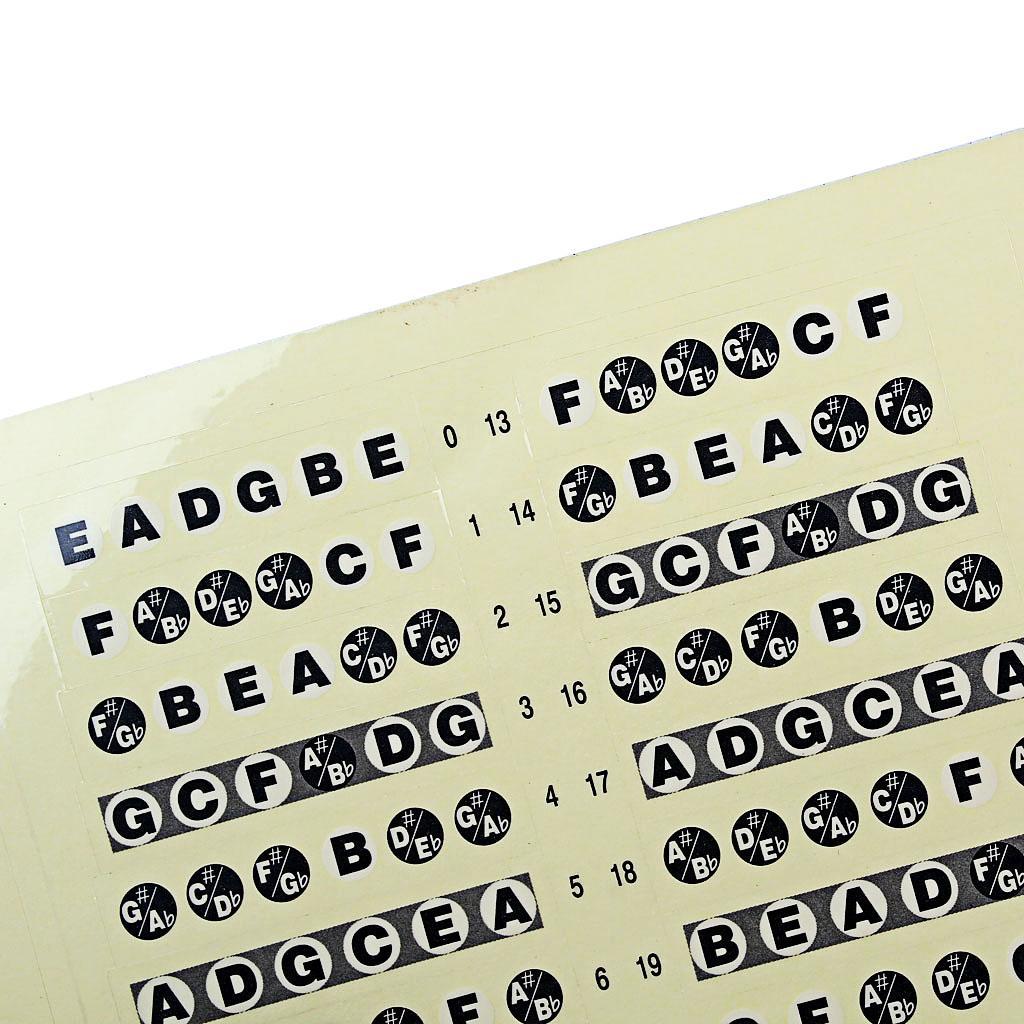 Guitar Fretboard Stickers Fret Notes Musical Scale Label for Beginners