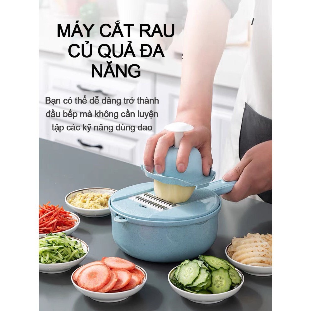 Bộ Nạo Rau Củ Thông Minh Đa Năng 12 Chi Tiết, Đa Năng Số 1 - Hàng Nhập Khẩu