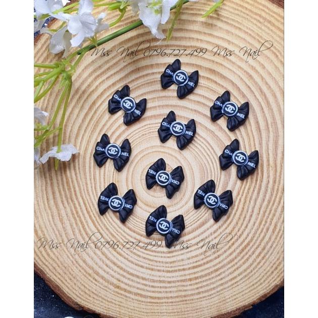 Charm nơ nơ trang trí móng, phụ kiện trang trí nail