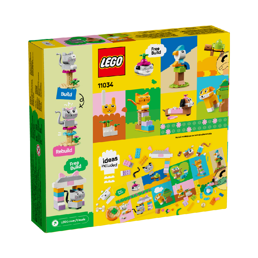 Đồ Chơi Lắp Ráp Bộ Gạch Sáng Tạo Chủ Đề Động Vật LEGO CLASSIC 11034