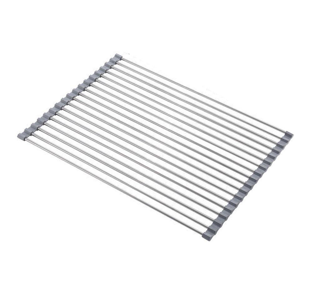 Cuộn Lên Món Ăn Phơi Gấp Gọn Trên Bồn Rửa Chén Giá Thảm Dây Thép Không Gỉ Dành Cho Bồn Rửa Chén Phản Phụ Kiện Nhà Bếp