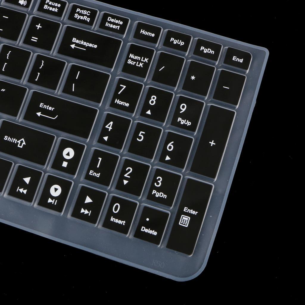 2pcs Collapsible Keyboard Protector Notebook Dust Dirt Remove Pink & Black