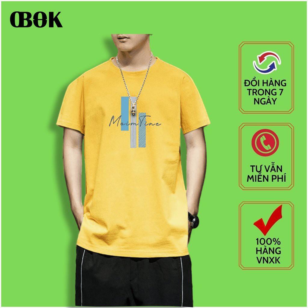 Áo Thun Nam Tay Ngắn , Áo Phông Nam Cổ Tròn Cao Cấp Thời Trang Hàn Quốc OBOK Fashion CTN15
