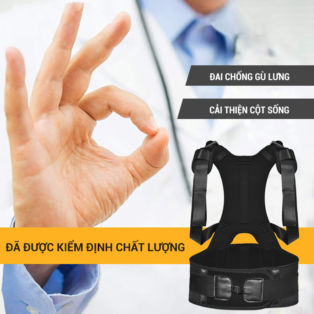 Đai chông gù lưng, áo chống gù lưng chính hãng GoodFit GF713P