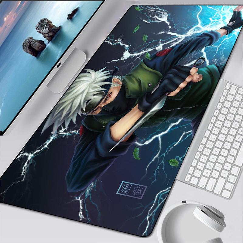 Anime Uchiha Miếng Lót Chuột Thảm Chuột Notbook Máy Tính Miếng Lót Chuột Chơi Game Chuyên Nghiệp Mousepad Game Thủ Để Bàn Phím Chuột Thảm Tặng - 60X30 Cm